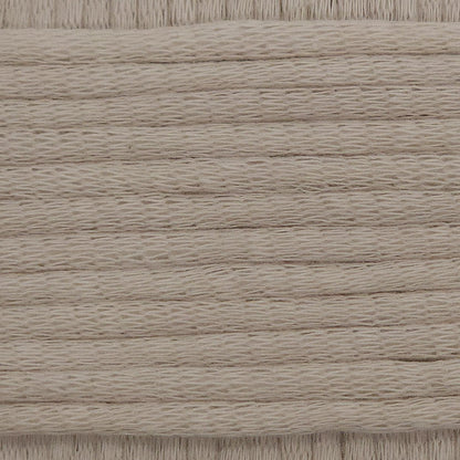 A close-up image showing the texture of an almond nude coloured yarn that is friendly for crochet beginners.