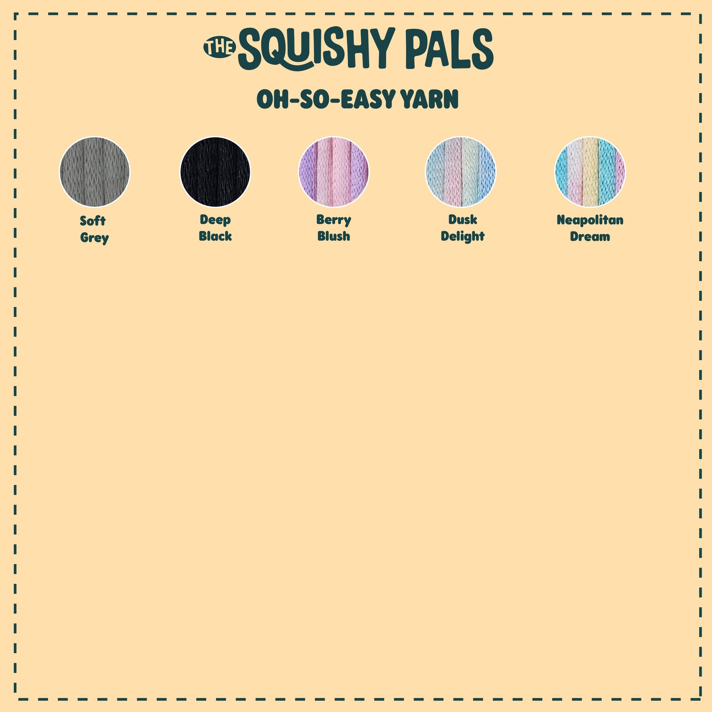 The Squishy Pals | Milky White Yarn for Crochet Beginners