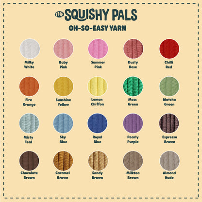 The Squishy Pals | Almond Nude Yarn for Crochet Beginners