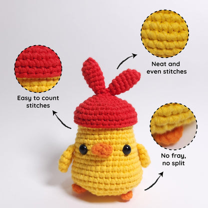 The Squishy Pals | Lemon Chiffon Yarn for Crochet Beginners